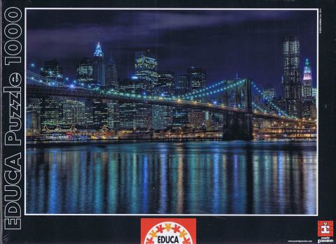 Manhattan at Night - 1000 brikker (1)